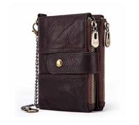 Eysee Carteras de cuero, bolsos de mano para mujer, paquetes de tarjetas, monedero retro, bolsillo para monedas, café, 9.5 cm (L) * 11.8 cm (H) * 2.9 cm(W), Retro