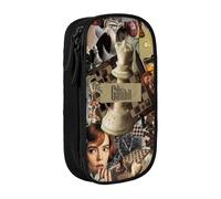 EYTFYZGL Anya Taylor-Joy - Estuche con ranura para etiqueta de nombre, etiqueta de identificación personalizada para niños escolares, campistas, viajeros, multicolor, Estilo europeo y americano, retro