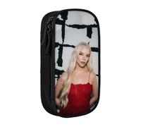 EYTFYZGL Anya Taylor-Joy - Estuche con ventana transparente, fácil identificación de bolígrafos, bálsamos labiales, pequeños accesorios, multicolor, Estilo europeo y americano, retro, moderno