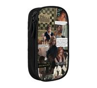 EYTFYZGL Anya Taylor-Joy - Estuche para artículos esenciales de camping, tela Oxford impermeable con cremallera para fósforos, bolígrafos, mapas, multicolor, Estilo europeo y americano, retro, moderno