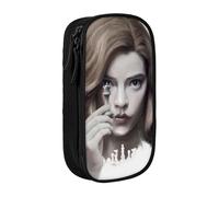 EYTFYZGL Anya Taylor-Joy - Estuche para dueños de mascotas, bolsa duradera con cremallera para golosinas, bolígrafos, bolsas de basura (fácil de limpiar), multicolor, Estilo europeo y americano, retro