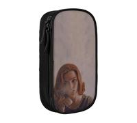 EYTFYZGL Anya Taylor-Joy - Estuche para maquillaje y papelería, compartimentos dobles con cremallera y organizador de malla (apto para viajes), multicolor, Estilo europeo y americano, retro, moderno