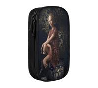 EYTFYZGL Anya Taylor-Joy - Estuche para yoga y fitness, bolsa compacta con cremallera para lazos para el pelo, bolígrafos, tarjetas de gimnasio (lavable), multicolor, Estilo europeo y americano, retro