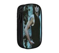 EYTFYZGL Jon Bon Jovi - Estuche de gran capacidad de almacenamiento, 2 bolsillos con cremallera para herramientas de arte, artículos de tocador, dispositivos tecnológicos, multicolor, Estilo europeo y