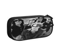 EYTFYZGL Jon Bon Jovi - Estuche para lápices para niños y adultos, poliéster duradero con 5 soportes para bolígrafos y organizador de malla (lavable), multicolor, Estilo europeo y americano, retro