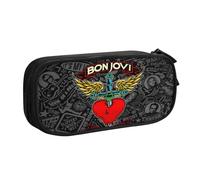 EYTFYZGL Jon Bon Jovi - Estuche para profesionales ocupados, diseño elegante con 5 ranuras para bolígrafos y bolsillo oculto (logotipo personalizado), multicolor, Estilo europeo y americano, retro