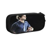 EYTFYZGL Roger Federer - Estuche para lápices, superficie resistente a los arañazos, poliéster Oxford para un uso duradero en la escuela, oficina, multicolor, Estilo europeo y americano, retro