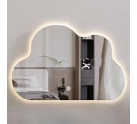 EYTVYUWPT Espejo Iluminado con Luces LED En Forma De Nube Irregular De 3 Colores, 40x60cm|50x70cm|60x80cm|70x90cm Espejo De Pared Retroiluminado Sin Marco(3 Color,40x60cm)
