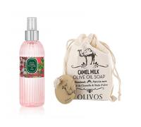 EYÜP SABRİ TUNCER Eau de colonia en espray de flor de cerezo japonés 150 ml + jabón de aceite de oliva de leche de camello de Oliva OLIVOS 150 g