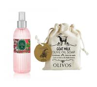 EYÜP SABRİ TUNCER Eau de colonia en espray de flor de cerezo japonés, 150 ml y jabón de aceite de oliva de leche de cabra y aceite de oliva 150 g