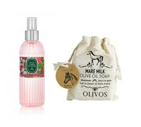 EYÜP SABRİ TUNCER Eau de colonia en espray de flor de cerezo japonés, 150 ml y jabón de aceite de oliva de leche de yegua 150 g
