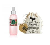 EYÜP SABRİ TUNCER Eau de colonia en espray de flor de cerezo japonés, 150 ml y jabón de aceite de oliva de leche de burra, 150 g