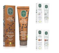 EYÜP SABRİ TUNCER Juego de 3 pasta de dientes (3 × 90 ml) de cacao natural y café, lavanda natural y tomillo y clavo natural sin | Incluye mini jabón de aceite de oliva gratis