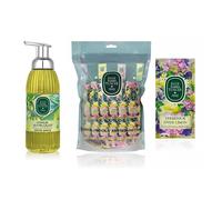 EYÜP SABRİ TUNCER Kit de Cuidado de Manos Ayvalık Olive Blossom con Aceite de Oliva - Jabón Espumoso 500 ml + Toallitas Refrescantes Verbena y Citrus 150 Unidades - Limpieza Suave e Hidratante