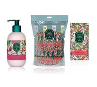 EYÜP SABRİ TUNCER Loción de Manos y Cuerpo con Aceite de Oliva Natural, Flor de Cerezo Japonés, 280 ml y Toallitas Refrescantes, 150 Unidades