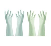EYVRPAU 2 pares de guantes multiusos para limpieza del hogar, cocina y lavavajillas, guantes de látex, perfectos para uso en cocina