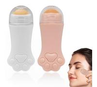 EYVRPAU 2 unidades absorbente de aceite volcánico para la cara,rodillo volcánico con polvo fuerte para controlar el aceite y eliminar el aceite,reducir los poros,Dual-head Design,Reusable (negro)