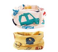 EYVRPAU Bebé Algodón Braga Cuello 2 PCS Pañuelos de Cuello de Bebé de Invierno Bufanda de Cuello Redondo para Niños Multipropósito a Prueba de Viento Cálido Cuello de bufanda de algodón
