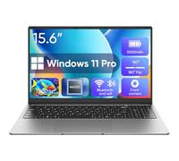 EYY Laptop Windows 11 Pro de 15.6 pulgadas, 8 GB de RAM 256 GB SSD, Intel Celeron N4000 (hasta 2.6 GHz), pantalla 100% sRGB, FHD 1920 x 1080, MS Office 2024, WiFi, BT4f2xUSB, batería de 5000 mAh