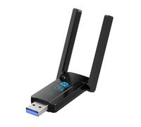 eyYvxmep Adaptador WiFi USB sin adaptador para ordenador de escritorio, adaptador de red WiFi 1300Mbps 2.4G/5GHz, adaptador sin para 11/10