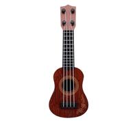 eyYvxmep Café Niños Ukelele Clásico Guitarra Juguete Educación Temprana Guitarra Pequeña Suministros para Fiestas Ajustable