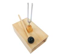 eyYvxmep Dipasón de 512 HZ con Resonador de Madera para Terapia de Sonido, Yoga, Meditación y Relajación