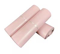 EYZJQSTUV Bolsas plástico Autoadhesivas envíos Postales, 100 Uds. Bolsa de mensajería Tipo sobre con 14 Cables, Color Negro y Rosa, Varios tamaños, Opaca(45x60 Cm)