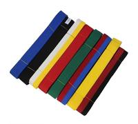 EYZJQSTUV Cinturón de Karate para Artes Marciales, Cinturón Taekwondo Karate Judo Jiu Jitsu Multicolor 1.8-2.6m(Red-Black,1.8m)