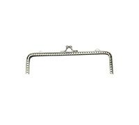 EYZJQSTUV Estructuras metálicas con cierre de beso, 20 piezas de metal plateado for marco monedero con cierre broche beso, varios tamaños 8,5 a 18 cm for bolsas bricolaje(15.5cm)