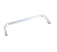 EYZJQSTUV Estructuras metálicas con cierre de beso, Marco de aluminio for bolso bricolaje con cierre tipo beso, varios tamaños plateados(300x95mm)