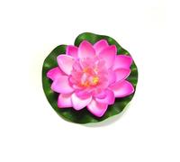 EYZJQSTUV Flores flotantes para estanques, Lirio de Agua Flotante Artificial, 10cm, Multicolor, for decoración Estanque, jardín y Acuario(10cm Pink)