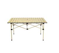 EYZJQSTUV Mesa Plegable portátil para Acampada, Mesa Plegable de Aluminio for Acampar, for cenar al Aire Libre, Picnic, Barbacoa, Multicolor(M2)