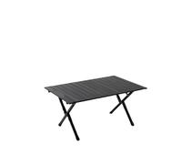 EYZJQSTUV Mesa Plegable portátil para Acampada, Tipo tamaños múltiples Plegables del Rollo de Huevo la Mesa Que acampa Acero Carbono(L)