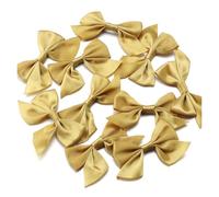 EYZJQSTUV Mini Lazos de Cinta, 20 Lazos de Cinta Raso poliéster, 4 cm x 7, 2,5 Ancho, decoración for Manualidades DIY Multicolor(Yellow)