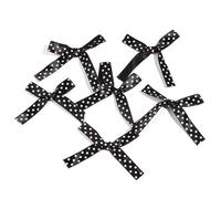 EYZJQSTUV Mini Lazos de Cinta, 50 Uds 5x4cm 0,6 cm Punto de Onda Tijera satén Lazos Cinta Manualidades DIY Accesorios Costura