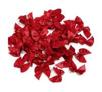 EYZJQSTUV Mini Lazos de Cinta, El satén del poliéster arquea Las PC multicoloras los 2.5x2cm 100-200 for Artes y Decoraciones(Wine Red,200Pcs)