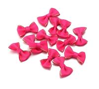 EYZJQSTUV Mini Lazos de Cinta, Lazos De Cinta Satén Apliques Flores Multicolor 38x23 Mm Paquete 30/60 Piezas(Hot Pink,38x23mm 30pcs)
