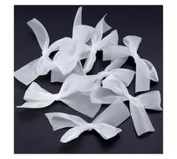 EYZJQSTUV Mini Lazos de Cinta, Paquete Multicolor de Lazos Cinta 7x8 cm 5 o 10 Piezas for decoración Artesanal DIY(White,7x8cm 5Pcs)