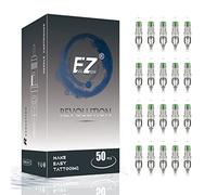 EZ Agujas para Cartuchos de Tatuaje Surtidos - 50piezas #12 Mixto (7M1 9M1 11M1 13M1 15M1) Standard Magnum Aguja de Tatuaje para el Suministro de Máquinas de Tatuaje - Revolution
