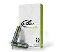 EZ Agujas Tatuaje - 20piezas #10 (7RL) Bugpin Round Liner Agujas Tattoo Agujas de Cartucho de Tatuaje para Máquina de Tatuajes - Venom