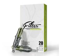 EZ Agujas Tatuaje - 20piezas #12 (13RM) Standard Curved/Round Magnum Agujas Tattoo Agujas de Cartucho de Tatuaje para Máquina de Tatuajes - Venom