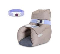 EZ Assistive Protectores de talón para aliviar las úlceras por presión, cojín de almohada para las úlceras por cama con 2 correas para recuperación del dolor de talón, lavable y reutilizable, paquete