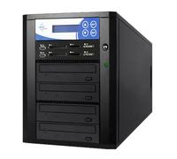 EZ DUPE Duplicador multimedia de CD y DVD de 1 a 3 - Medios flash (USB/SD/microSD/CF/MS) y sistema de respaldo de disco óptico - Grabadora de CD DVD, copiadora USB SD y clonador (Media Mirror Plus)