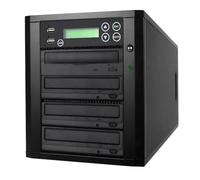 EZ DUPE Duplicador multimedia USB de 1 a 3 CD, DVD, USB, memoria flash y sistema de respaldo de disco óptico, grabadora de CD DVD, copiadora USB y clonador (Media Maven Plus)