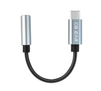 EZ EAR Yinyoo KBEAR KW4 Adaptador USB C a Conector Jack de 3,5 mm CX31993 Chip DAC Aux a USB C 13 cm Adaptador de Auriculares HiFi para i-Phone 16/15, iPad Pro/iPad Air, MacBook, Samsung Galaxy