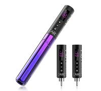 EZ Maquina Tatuar - Maquillaje Permanente Maquina de Tatuar Inalambrica con 3Pcs Batería de Alimentación Maquina de Tatuar Pen para Agujas de Cartucho de Tatuaje (LOLA AIR Pink Gradient)