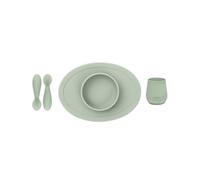 ez pz Tiny Set de Primeros Alimentos - Salvia - 4+ meses (Tiny Bowl, Cup, Spoons)