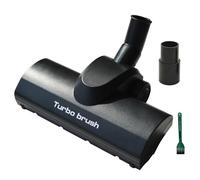 EZ SPARES Cabezal de cepillo universal para aspiradora turbo de 1 1/4 pulgadas, 32 mm, cepillo turbo con limpiaparabrisas más largo, para suelos de madera dura, rueda grande, se adapta a la mayoría de