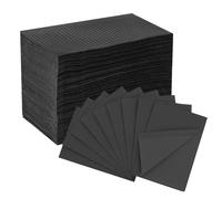 EZ TATTOO Baberos Dentales Desechables 33cmx45cm - 125piezas Sábana Tatuaje Impermeable 3 Capas para Salón de Manicura, Suministros Técnicos para Uñas y Pestañasc (Negro)