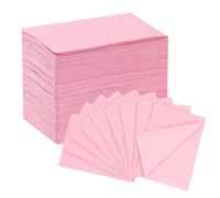 EZ TATTOO Baberos Dentales Desechables 33cmx45cm - 125piezas Sábana Tatuaje Impermeable 3 Capas para Salón de Manicura, Suministros Técnicos para Uñas y Pestañasc (Rosa)